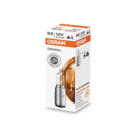 OSRAM 12V 35/35W BA20d S2 MOTO STANDARD Doboz