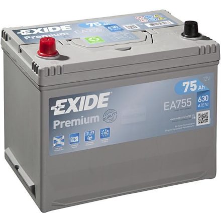 Exide Premium japán  75ah akkumulátor