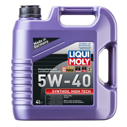 Liqui Moly Synthoil High Tech 5W-40 motorolaj 4l