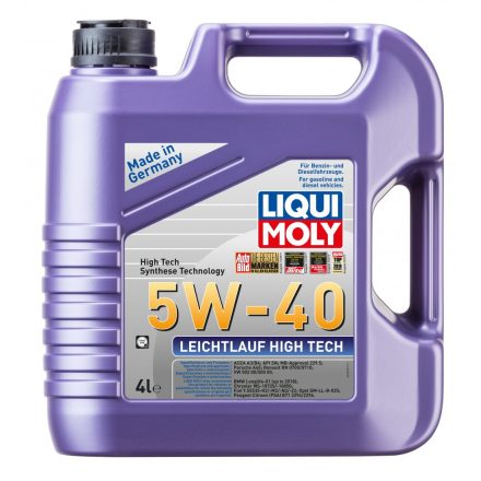 Liqui Moly Leichtlauf High Tech 5W-40 motorolaj 4l