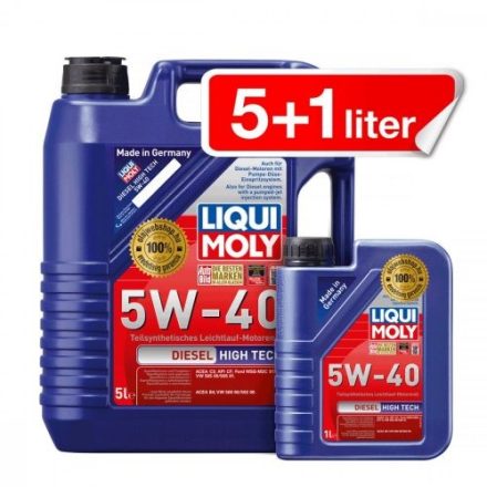 Liqui Moly Diesel High Tech 5W-40 motorolaj   5l + 1l 