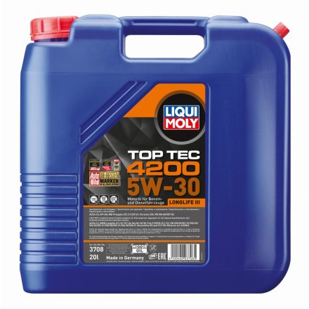 Liqui Moly Top Tec 4200 5W-30 motorolaj 20l