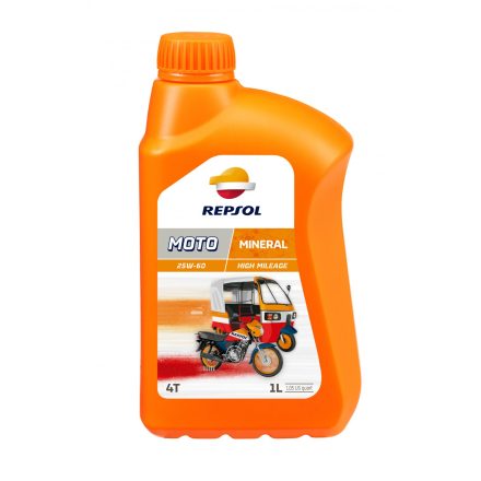 REPSOL Moto High Milleage 4T 25W60 1L