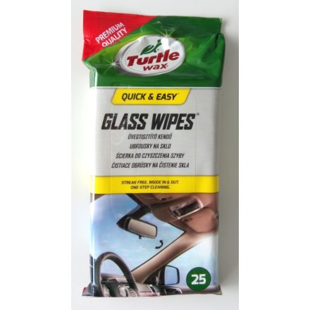 Turtle Wax Wipes üvegtisztító kendő 25db/cs